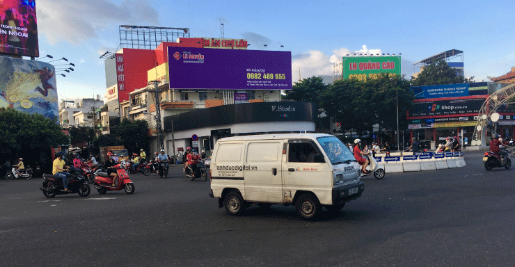 ベトナム、ダナンの渋滞